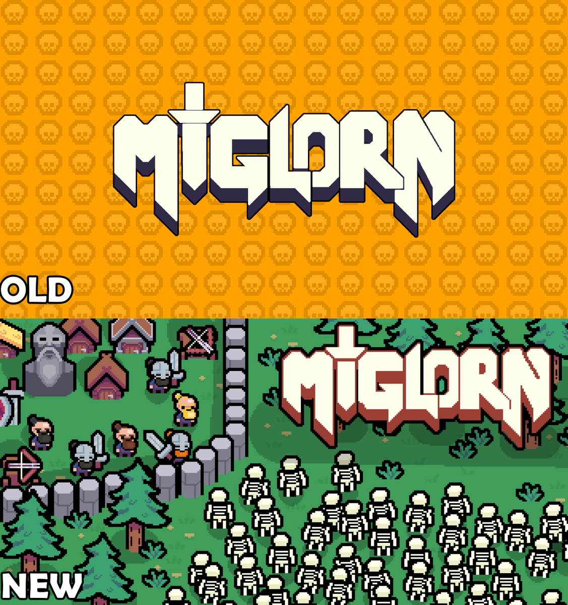 wuzzywizard's tweet photo. New or Old capsule art for tower defense game #indiedev #gamedev #GodotEngine #pixelart https://t.co/Y3GJIPShw7