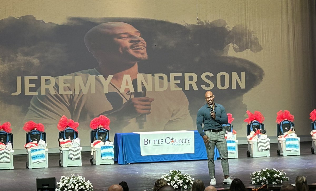 Butts County Schools opening ceremony: Great Energy and Great Time.  <a href="/jespandas/">jespandas</a> <a href="/ButtsCoSchools/">Butts County School System</a> <a href="/ButtsCountyGa/">Butts County GA</a> Our keynote speaker <a href="/1JeremyAnderson/">Jeremy Anderson</a> share his story and passionately encouraged us to continue this work regardless of awards and recognition.