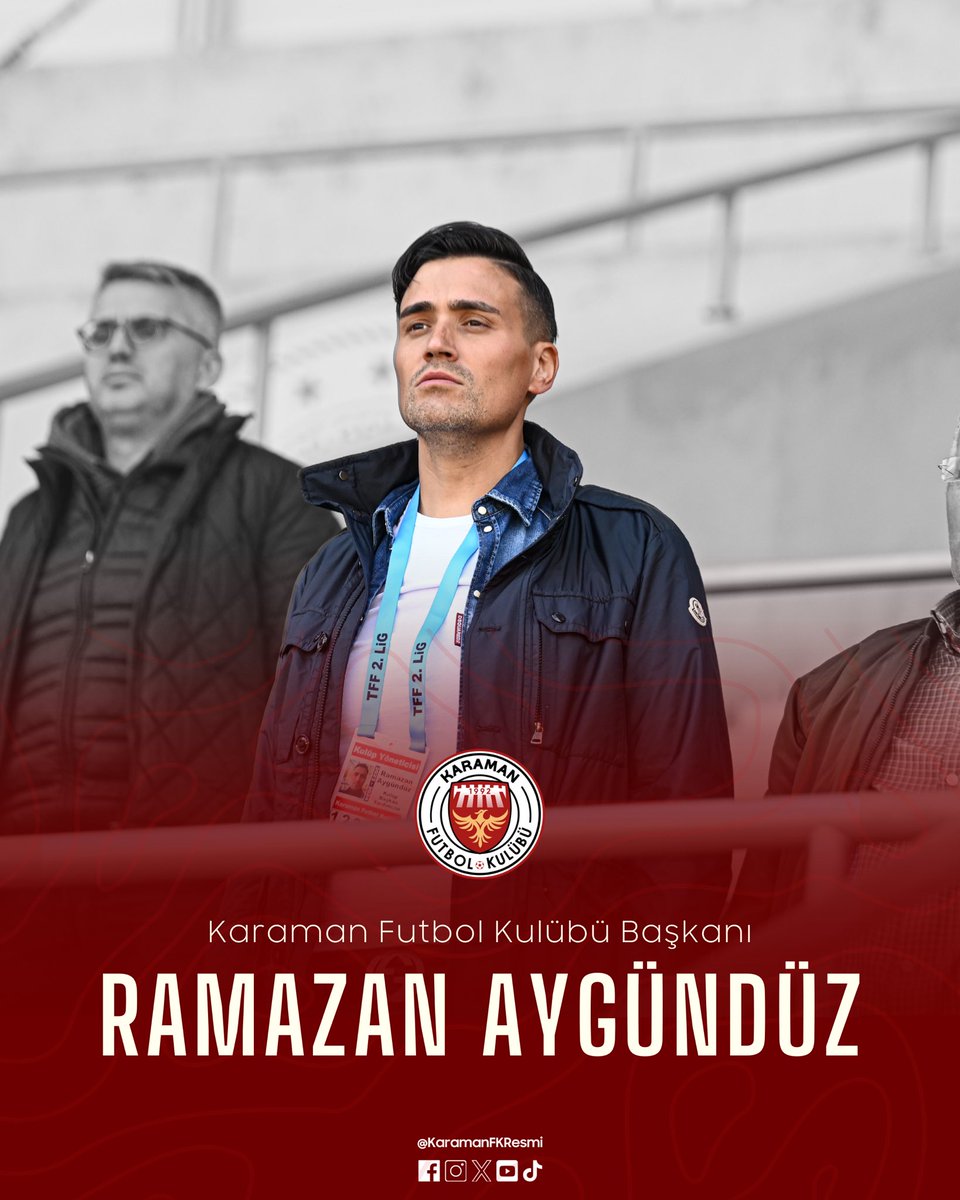 Karaman Futbol Kulübü Başkanı;

RAMAZAN AYGÜNDÜZ!