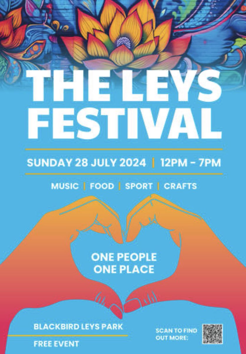 Excited about the Leys Festival, which will take place this Sunday 12 noon until 7pm in Blackbird Leys Park. 

Music, art, food, sport, kids activities. 

A celebration of everything that’s great about the Leys. 

All welcome! 

humanities.ox.ac.uk/article/annual…