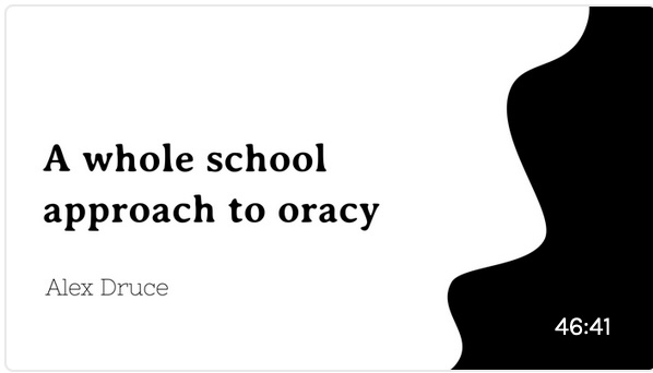 MaryMyatt's tweet photo. New: A whole school approach to oracy on @MyattandCo 

Great to have @AlexDruce26 talking with @creativeHigg about Alex oracy in the curriculum at Marine  Academy Primary 

Alex explains the role of oracy in supporting social mobility and future  life skills. https://t.co/intRIkhbsB