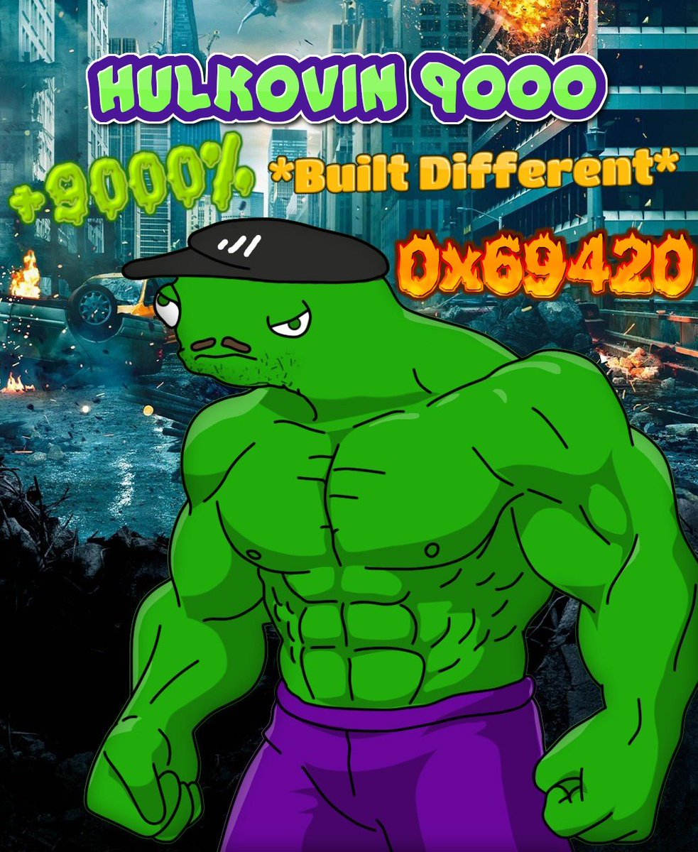 kovinsegnocchi's tweet photo. Ye have been blessed by Hulkovin9000. 🍀

Hee's fast, stroong, weealthy n scalababe. 🚅💪🛜

$KOVIN ain't stoppin till 9000B mcap. 💍

- Huuge meme library.
- Memecoin rush eligible koin.
- FDN incentives on YieldYak.
- Jeckpot, tipping tool, PVP, LB notis..

Built different.🍻 https://t.co/k6EXZdf8K5