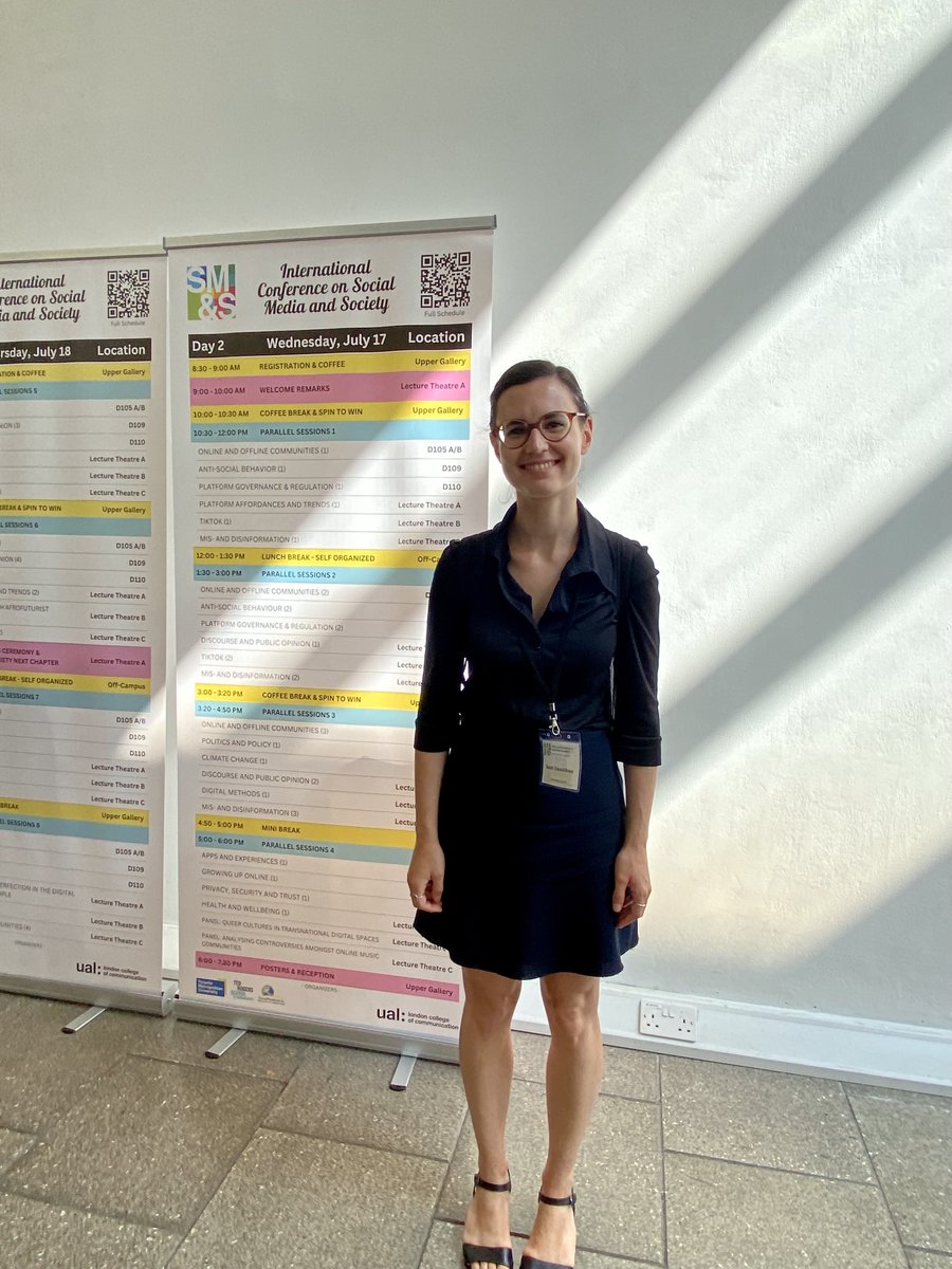 SaraahDB's tweet photo. I had a wonderful time at #SMSociety in London last week, presenting our @IKMZmediachange user-centered research on #dataveillance on #YouTube and engaging in great conversations! @SocMediaConf https://t.co/yxG8DeZBb6