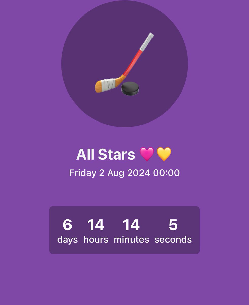 Not that we’re counting down every last second. All stars hurry up please!! ⏰