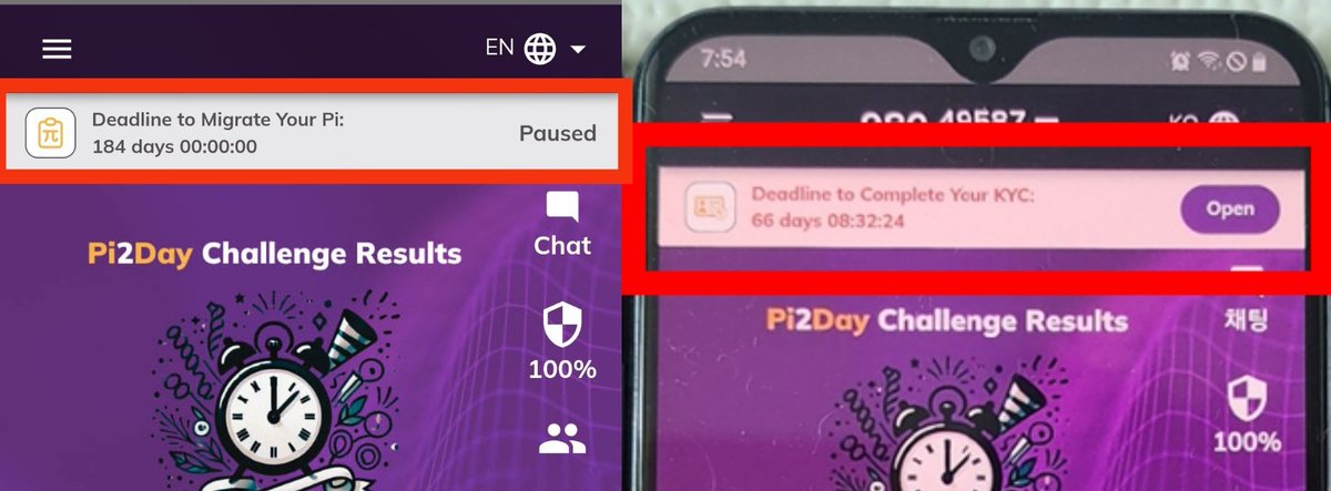 PiNewsMedia's tweet photo. Now, a countdown timer for KYC and migration completion is also displayed at the top of the Pi app screen...⏳

Join Channel👉https://t.co/7p0MCNgxgN https://t.co/xfGWnIW0fn