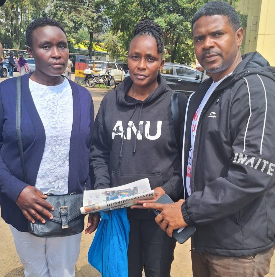 husskhalid's tweet image. I can confirm we have secured the release of Rachel Wanjiru, the aunt to the late Shujaa Evans Kiratu. She was released without charges, thanks to KOX. The husband, Albert, remains in custody and has been taken to Milimani court. #FreeAlbertMwangi #FreeBonifaceMwangi #FreeShad