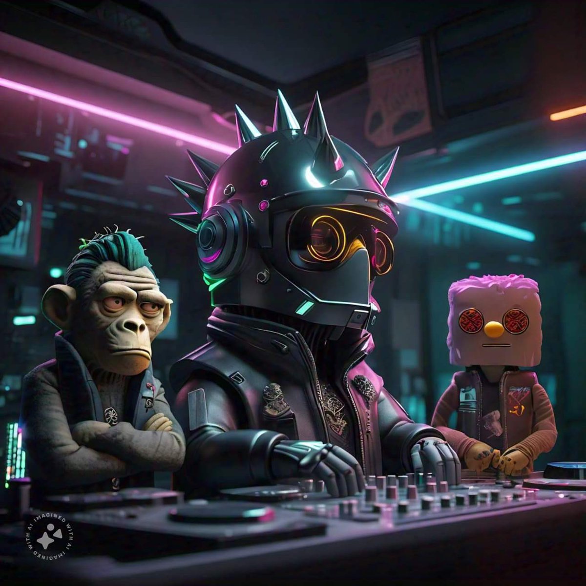 spiky_dj_'s tweet image. Meet the tastemaker of the NFT scene: Spiky DJ! With their finger on the pulse of what&apos;s next, Spiky DJ is shaping the future of digital art and culture. Who they collaborate with, who they collect - everyone&apos;s watching! #SpikyDJ #NFT #Tastemaker
