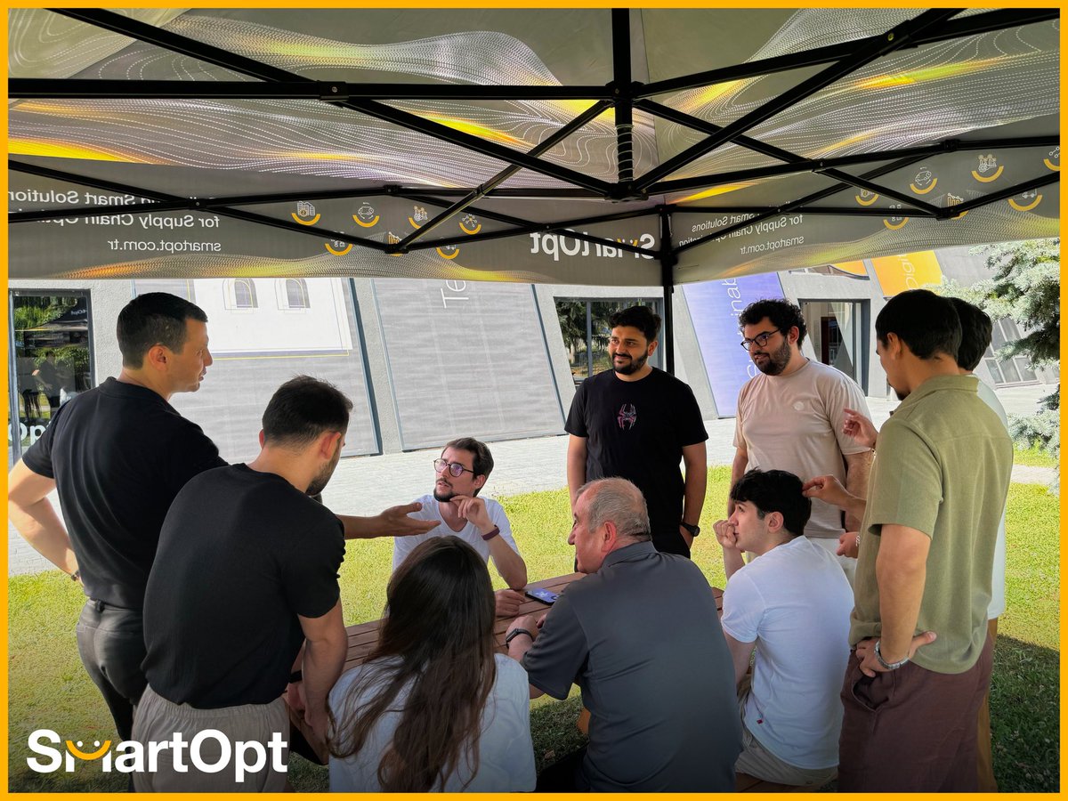 SmartOpt_'s tweet photo. As SmartOpt #team, we talked about new #technologies and #artificial intelligence in our new office’s garden.
#SmartOpt #optimizasyon #supplychainmanagement #artificialintelligence #machinelearning #optimization #supplychain #logisticsmanagement #ia #ml #business #technology https://t.co/uF3AT8Jgjo
