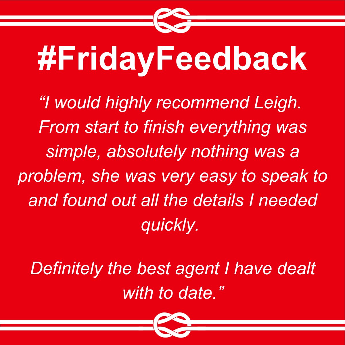 RedConsultUK's tweet photo. It's #FridayFeedback time. And today we have some lovely words for the lovely Leigh ❤️

#ThisIsRed #Feedback #FeedbackFriday https://t.co/u1XmY7HrHv