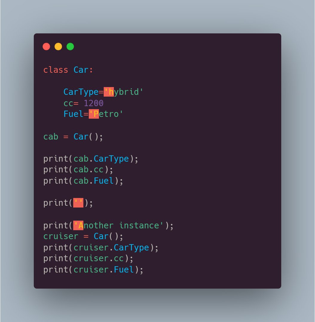 AltafKhokhar8's tweet image. #python #pythontutorial #coding #100daysofcodechallenge  #100daysofcoding 
Create class &amp;amp; it&apos;s object in python