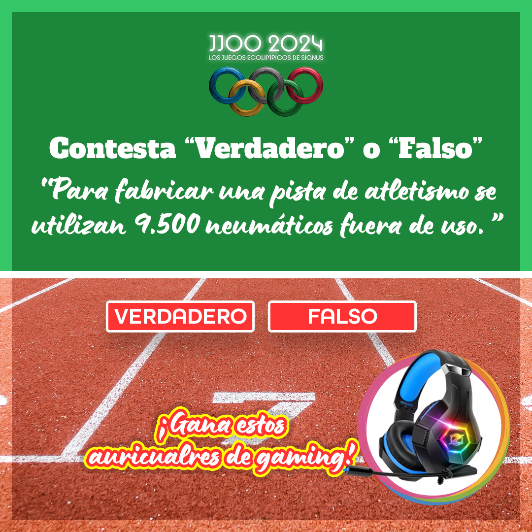 signusecovalor's tweet image. 🎁  Participa en nuestras #SIGNUSolimpiadas y gana unos auriculares #gaming 🎧🎮

¿Qué tienes que hacer?
1 👉 Seguir a @signusecovalor en Twitter
2 👉 RETUITEAR esta publicación ❤️
3 👉 Responder VERDADERO o FALSO

Tienes hasta el 2 de agosto a las 23:55h CET para participar
