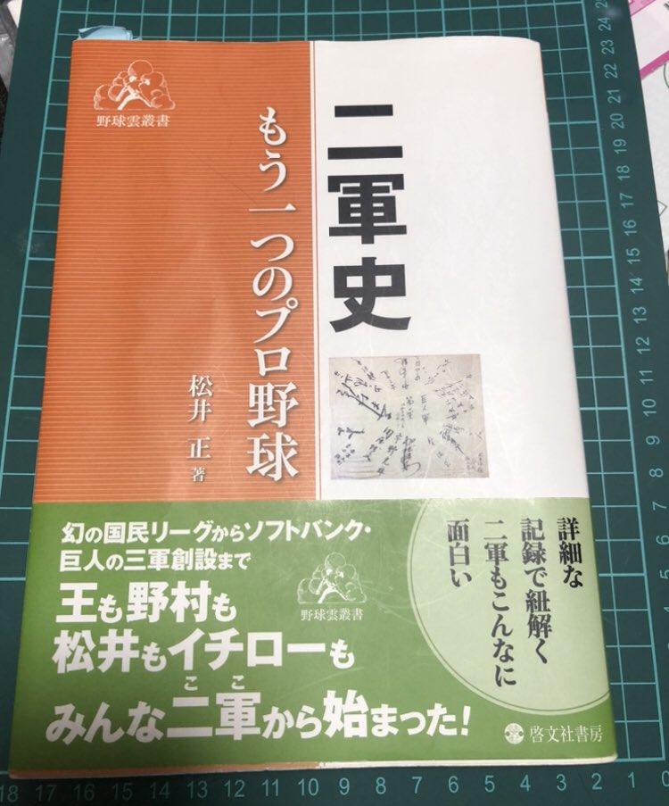 突然呟き始めましたが単なる会社員です。2017年に「二軍史　もう一つのプロ野球」という書籍を出版しています。
その後も調査を続け、1961年以降のプロ野球二軍個人成績のデータベースが完成したので、いつか記録集として世に出したいです。出版社の方、いかがでしょうか？