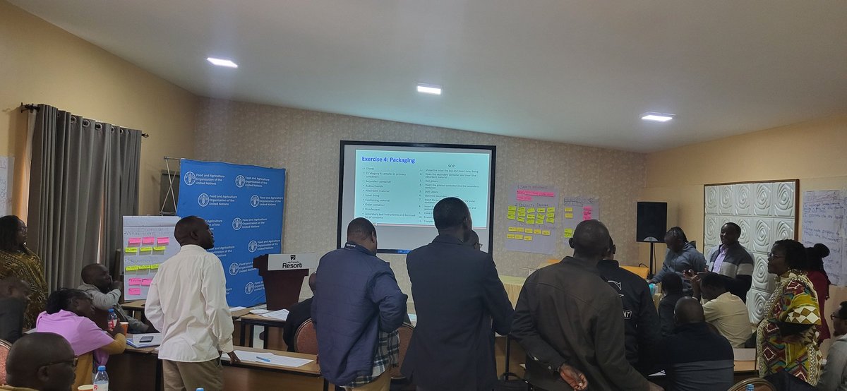 Interactive sessions today as we are concluding this very intense training on biosecurity and biosafety. <a href="/FAOemergencies/">FAO in Emergencies</a> <a href="/FAOLivestock/">FAO Livestock</a> ECTAD teams are striving to enhance the capacity of the animal health sector on biorisk management.