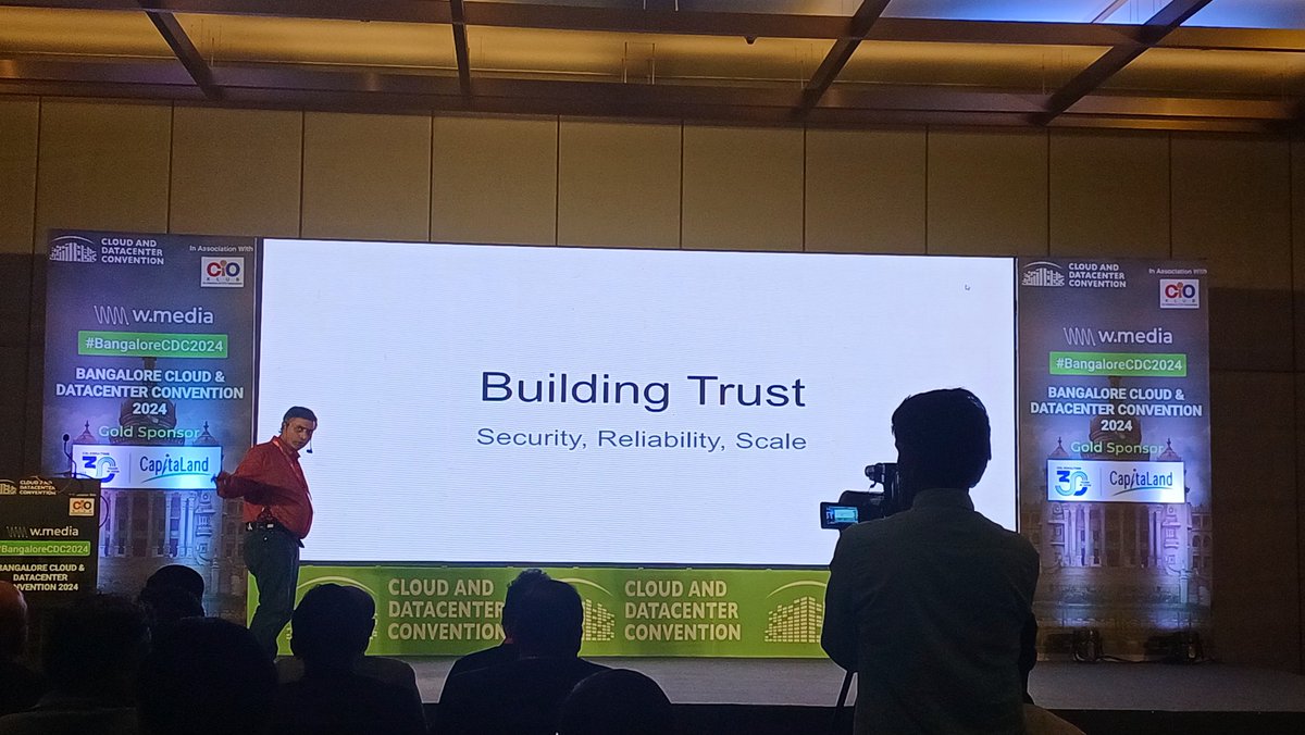 drsharavanan's tweet photo. Trust is the keyword, built on Realibility, Security and Scale that build trust ♥️ 
#BangaloreCDC2024 . Wonderfully session https://t.co/nKRSuaYhfA