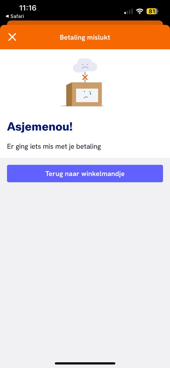 EstherWal's tweet photo. @PostNL al 2 dagen achter elkaar geen label aan kunnen maken via de app/site maar wel 4x geld afschrijven. Get your shit together! Owja en waarom op een PostNL punt €1 meer vragen voor een pakket.. weird. https://t.co/QO8KrTAACy