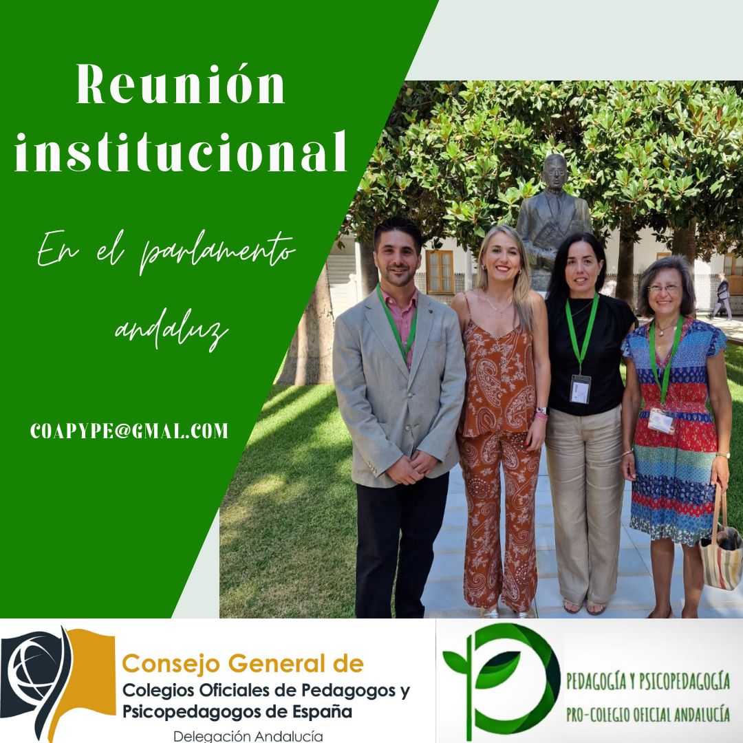 Ayer mantuvimos una reunión con María Remedios Olmedo, diputada del PP en el Parlamento de Andalucía.
Todo lo tratado en la reunión os llegará a los mails 📫a lo largo del día. Seguimos construyendo Colegio Oficial.
#PasiónxPedagogía #ServiciosSociales #TerapiaAnimal