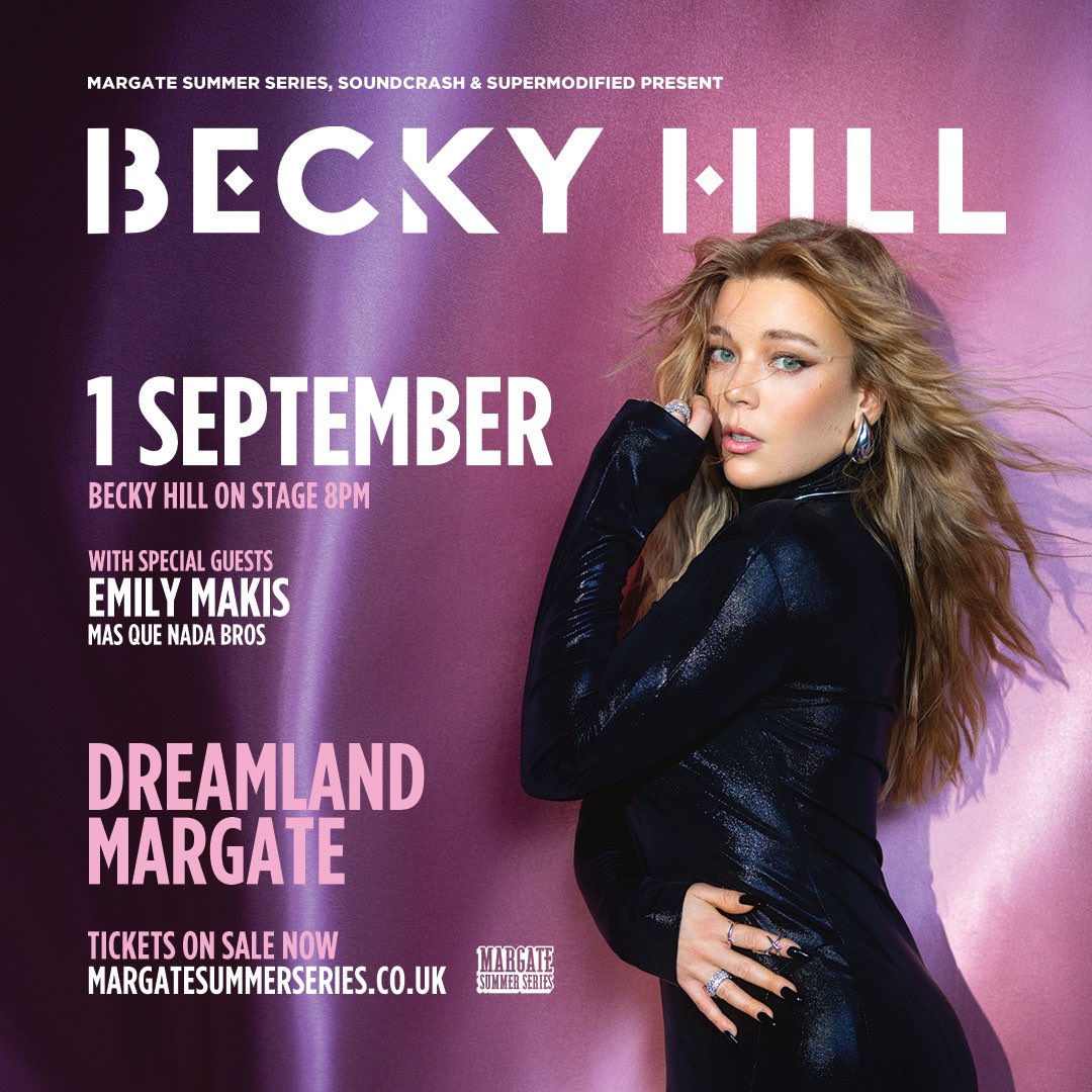 Becky Hill (@beckyhill) on Twitter photo Weren’t able to get tickets to my sold out Margate show? Well…
I’m bringing a night 2 to <a href="/DreamlandMarg/">Dreamland Margate</a> ‼️ So gassed for this!
Get tickets while you can: ticketmaster.co.uk/becky-hill-mar… Weren’t able to get tickets to my sold out Margate show? Well…
I’m bringing a night 2 to <a href="/DreamlandMarg/">Dreamland Margate</a> ‼️ So gassed for this!
Get tickets while you can: ticketmaster.co.uk/becky-hill-mar…
