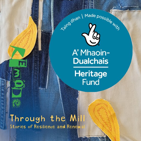 remodeyouth's tweet photo. Through the Mill - Stories of Resilience and Renewal is made possible by 
The National Lottery #HeritageFund.
Thanks to #NationalLottery players, ReMode can deliver activity that will benefit the local community and highlight Paisley's rich textile history https://t.co/qxVukUdeWz https://t.co/IVAFY88I1n