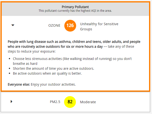 Cmh176Hughes's tweet image. Current #AirQuality 2PM EDT #Friday #Aug2 
126 NowCast #AQI #OZONE
"formed in the atmosphere through chemical reactions between #pollutants emitted from #vehicles, #factories and other industrial sources, #fossilfuels, #combustion"
#NYC #NYCAQI #SMOG #Haze
airnow.gov/?city=New%20Yo…