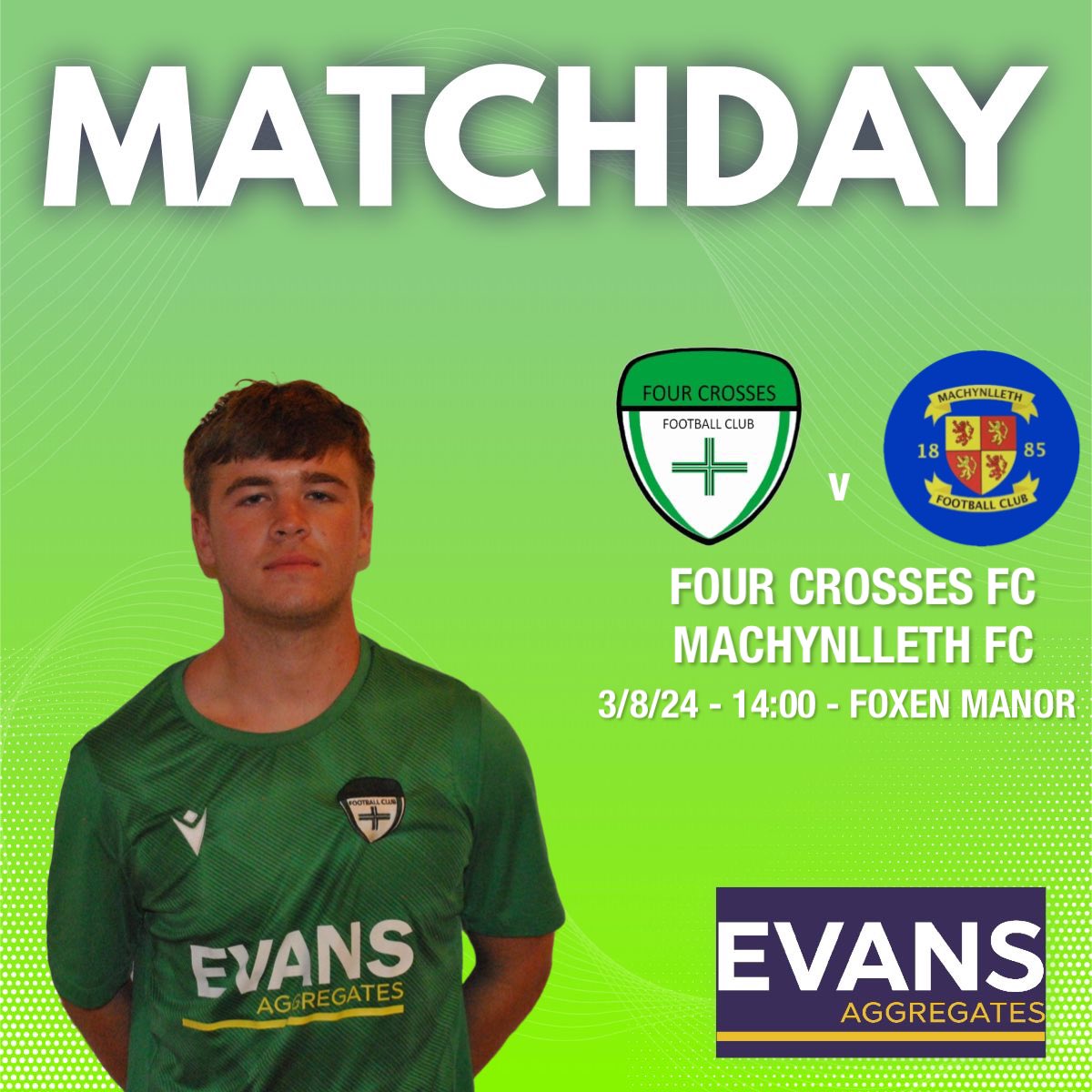 MATCHDAY 

Crosses take on Machynlleth FC in the qualifying rounds of the FAW Amateur Trophy

#UpTheCrosses
