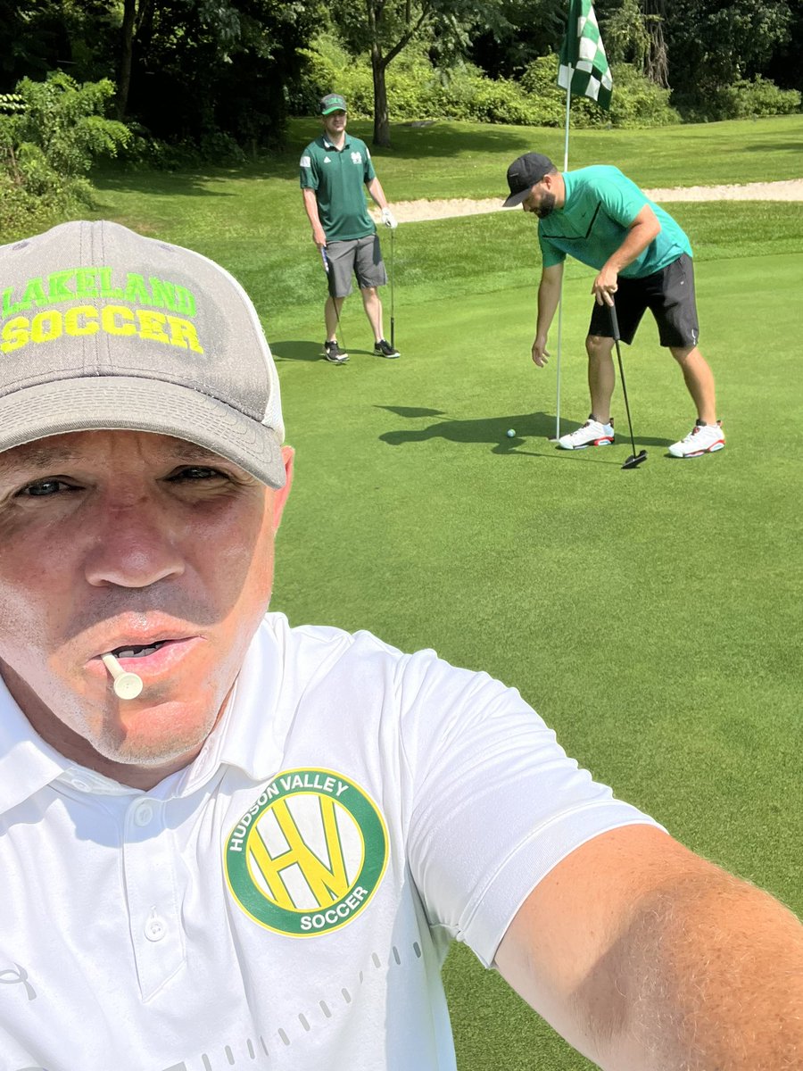 LAKELANDS0CCER's tweet photo. This round goes to the ole ball coach! Young guys on staff short games were just not up to par today!!! #BogieGolf #HybridsAllDay https://t.co/x09jSN6b4m