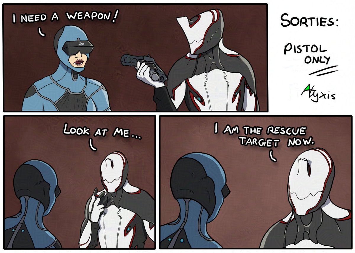 AlyxisDraws's tweet photo. Sortie series incoming.
One of my favourite Warframe voice lines.
#Warframe #Warframefanart #Tennocreate https://t.co/6O35HHUdr5