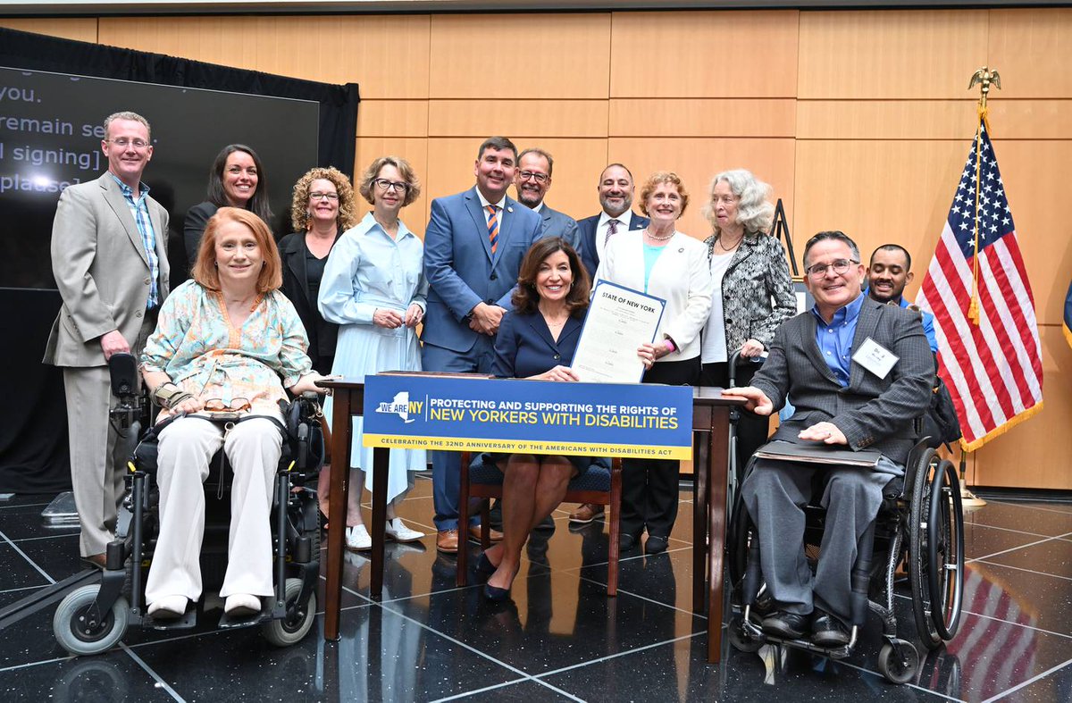 Last Friday, July 26, marked the 34th year anniversary of the Americans with Disabilities Act (ADA) and the second year anniversary of New York's Supported Decision-Making Agreement (SDMA) Law!

We're looking back at the exciting SDMA Law signing with the Governor Kathy Hochul.
