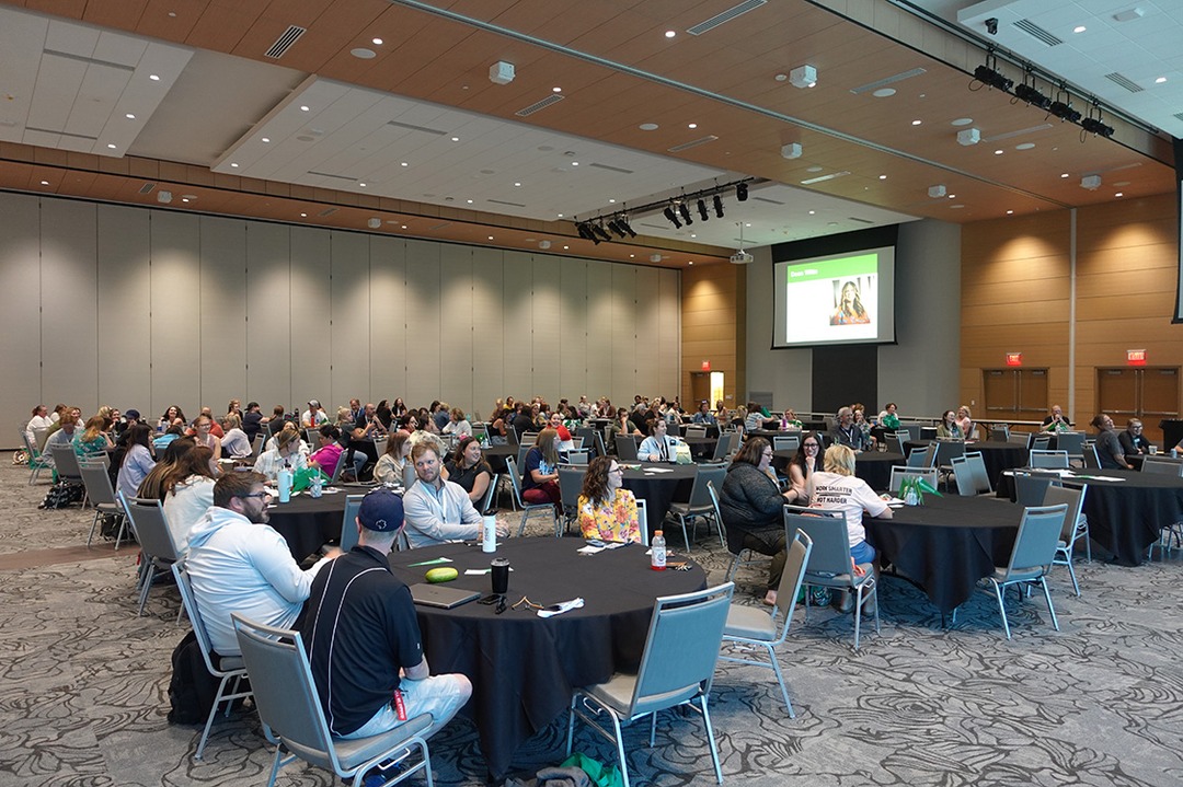 UND_education's tweet photo. Yesterday's P&amp;P: STEM conference saw nearly 200 attendees enjoy sessions on everything from robotics to mathematics, science and research, AI and emerging technology, STEM in literature, and more in UND's Memorial Union. THANK YOU to ND EPSCoR for helping support our educators! https://t.co/ELVRuoksEX
