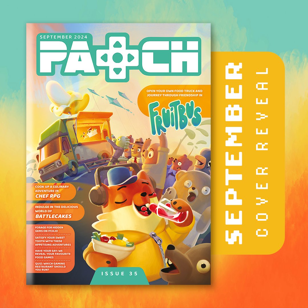 🍊SEPTEMBER COVER REVEAL🍓 ft. Fruitbus, developed by <a href="/krillbite/">Fruitbus - Krillbite Studio 🍒🚍</a> 🍋

This cute culinary adventure is set in an open world where taste is everything. Upgrade your trusty truck and visit a whole world of new destinations together. ✨ Play the demo and wishlist on Steam!