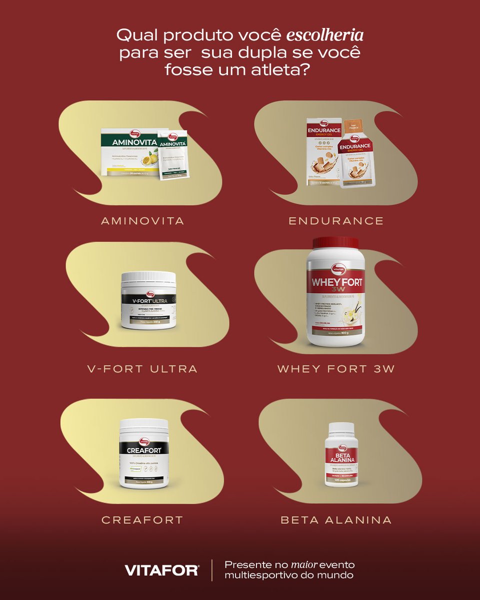 Se você fosse um atleta, qual produto você escolheria para ser seu aliado?🤩​
​
Nos conte nos comentários 👇