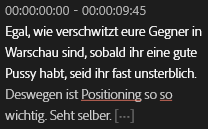 danke premiere für diese akkuraten untertitel 😮‍💨