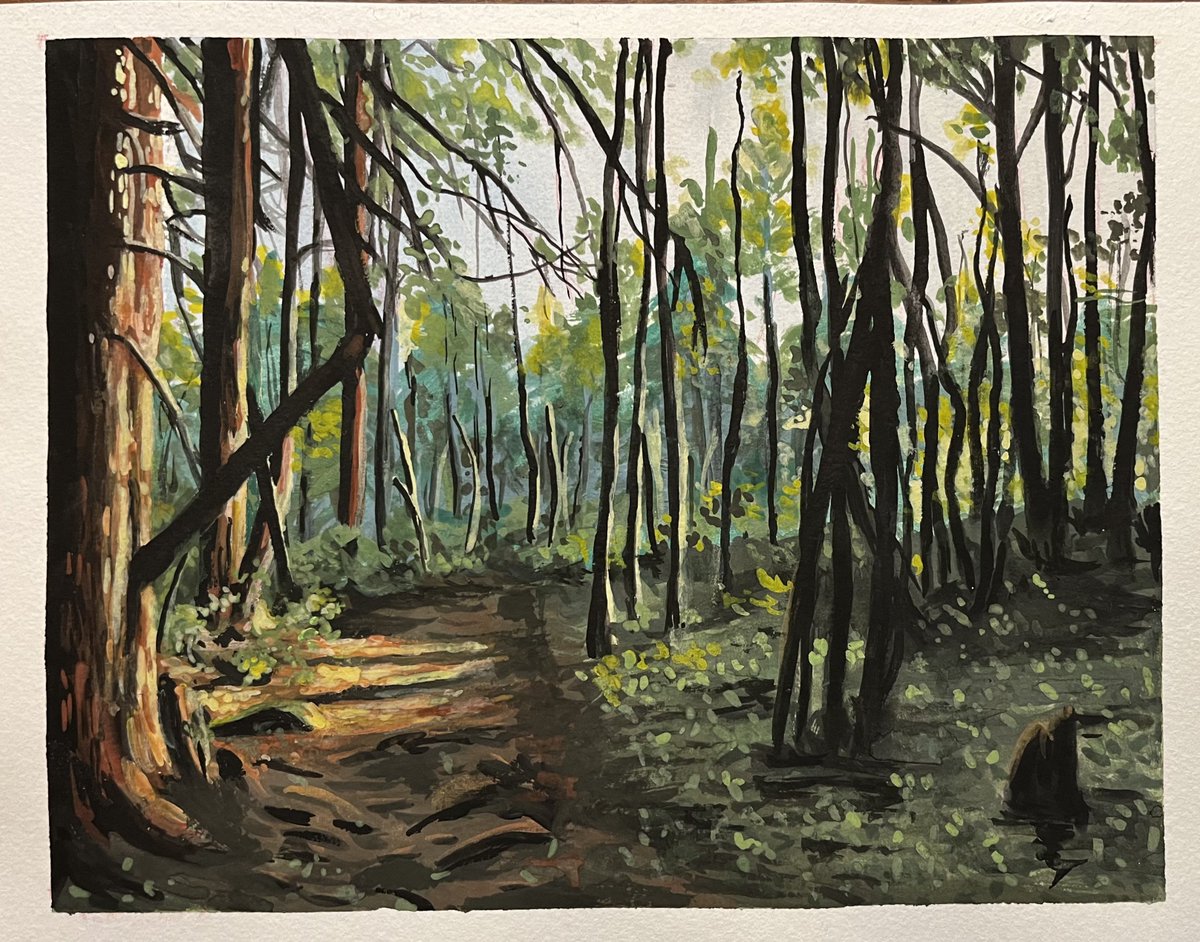 CoffeeeCatss's tweet photo. My home 
#gouache #gouachepainting 8x10 https://t.co/ONGkeJIuj5