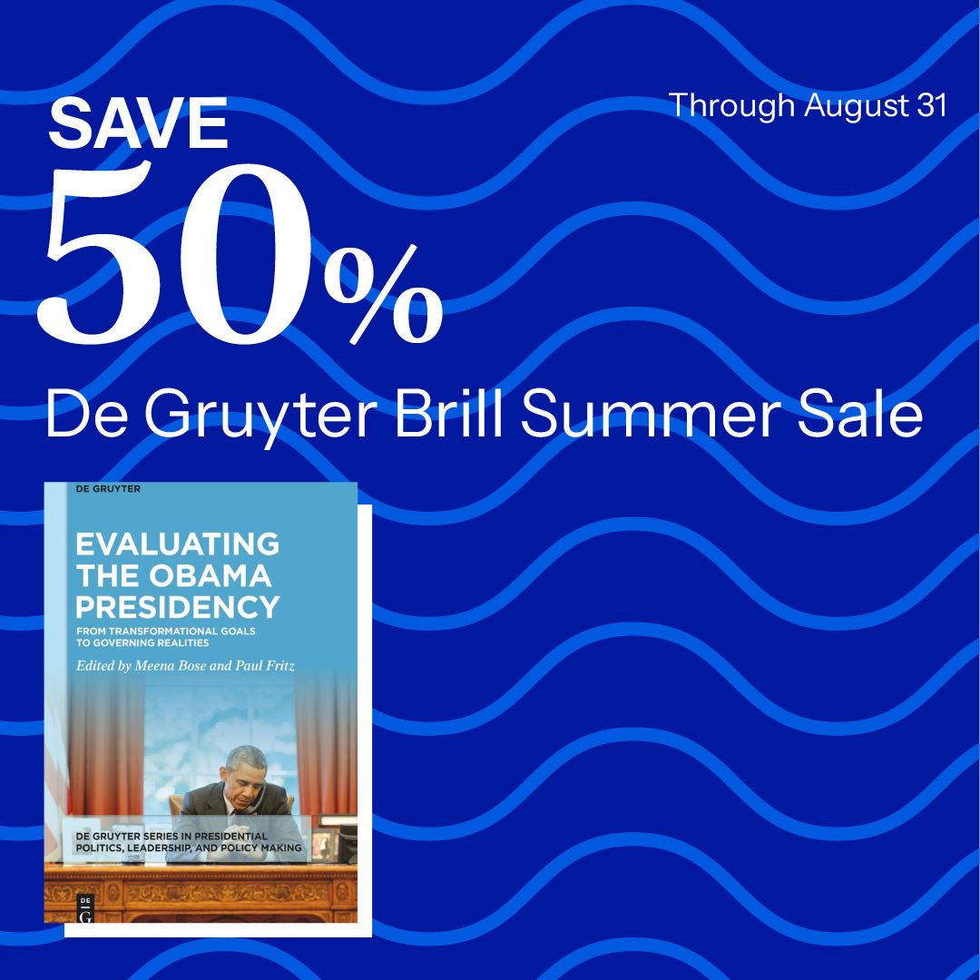 degruyter_soc's tweet image. 🌞Explore the legacy of Obama's presidency with this book. Understand the gap between campaign promises and policy-making. 50% off until Aug 31!

📚 Book information: degruyter.com/document/doi/1…
🔥 Sale information: cloud.newsletter.degruyter.com/summersale24?u…

#degruyter #Obama #PoliticalCommunication