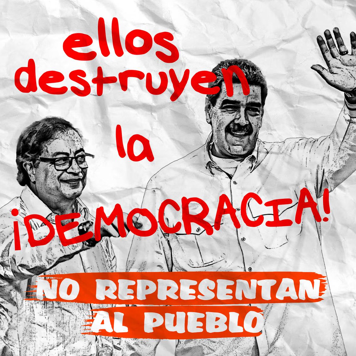 isamg6's tweet photo. @MariaCorinaYA El pueblo democrático de Colombia los acompaña en esta lucha por la libertad.

Jamás estaremos por acción u omisión del lado de la mafia roja venezolana. https://t.co/StidmPMOkb