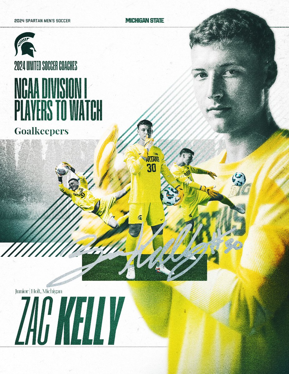 MSU_MSoccer's tweet photo. One of the best of the best! Zac Kelly is named one of the @UnitedCoaches Goalkeepers to watch! 🥅

#GoGreen https://t.co/AF9eWRJnma