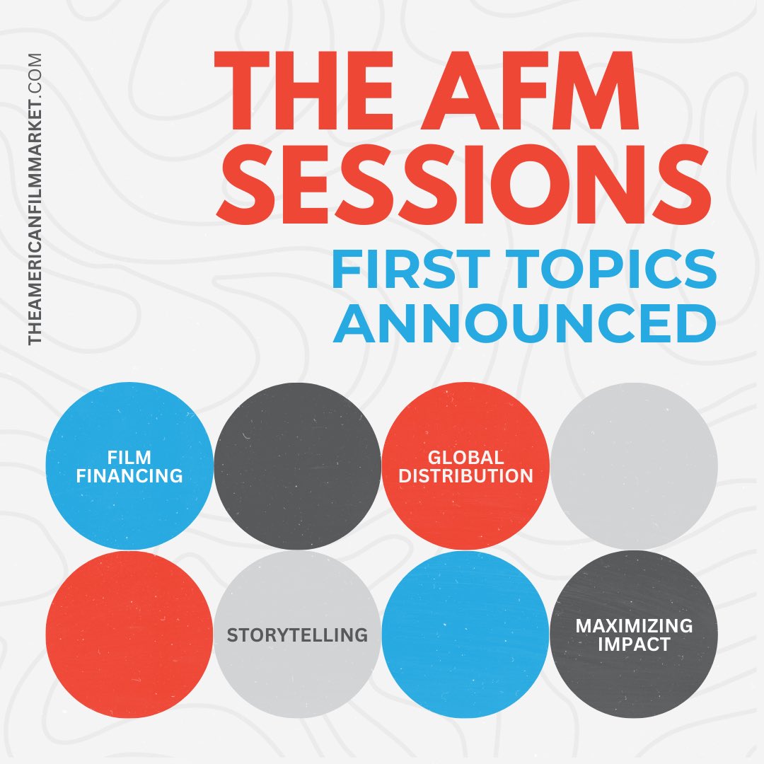 The first round of AFM Sessions topics and times is now live on americanfilmmarket.com 🎬

Follow us and stay tuned for more announcements as we reveal additional panels and speakers. We can't wait to see you there!

#americanfilmmarket #AFMSessions #AFM24 #filmfinance