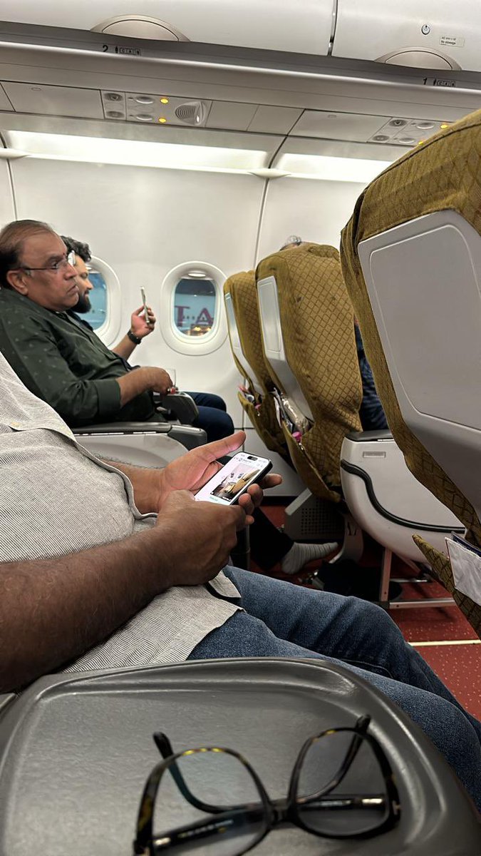 koolomi's tweet photo. @airindia After years of poor service Air India has stooped to defrauding customers.  My wife was offered Business Class Upgrade at check in counter - she opted for it, paid extra but got normal seats without any usual recliner or screens for business class. I want my money back! https://t.co/hEykWMoamt