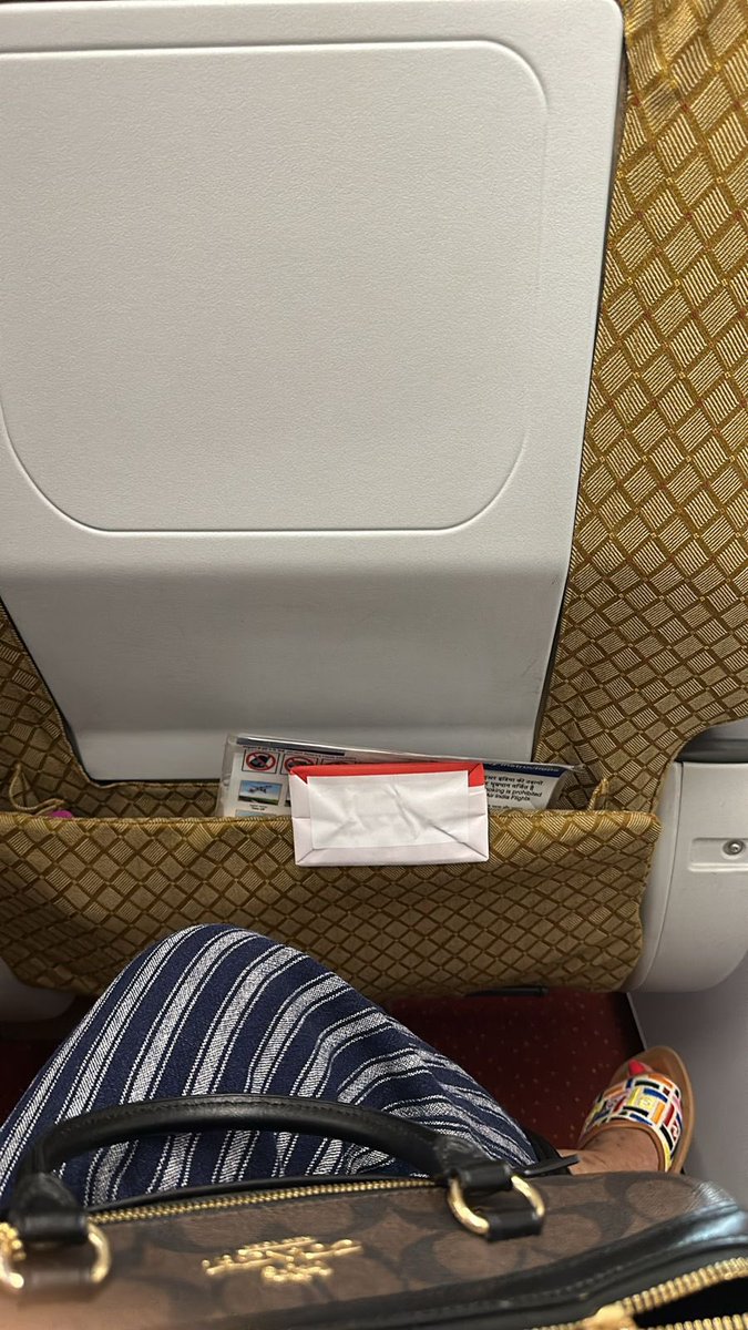 koolomi's tweet photo. @airindia After years of poor service Air India has stooped to defrauding customers.  My wife was offered Business Class Upgrade at check in counter - she opted for it, paid extra but got normal seats without any usual recliner or screens for business class. I want my money back! https://t.co/hEykWMoamt