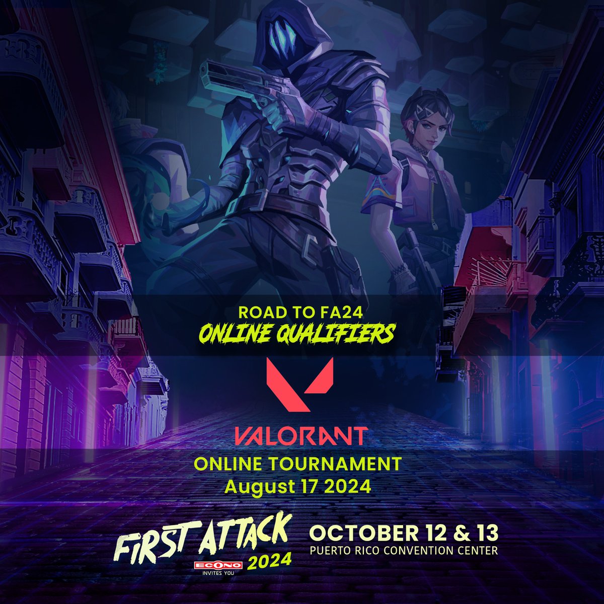 FirstAttackPR's tweet photo. Register for our #RTFA 2024 Online Qualifiers before deadline.
Reminder that categories that do not meet the minimum requirement of registrations (8 teams) will be canceled
Deadlines:
Warzone = Aug. 7th
Valorant = Aug. 14th
Apex = Aug. 14th
Register:
https://t.co/B53bEUMvmT https://t.co/Vj1iF95SjA