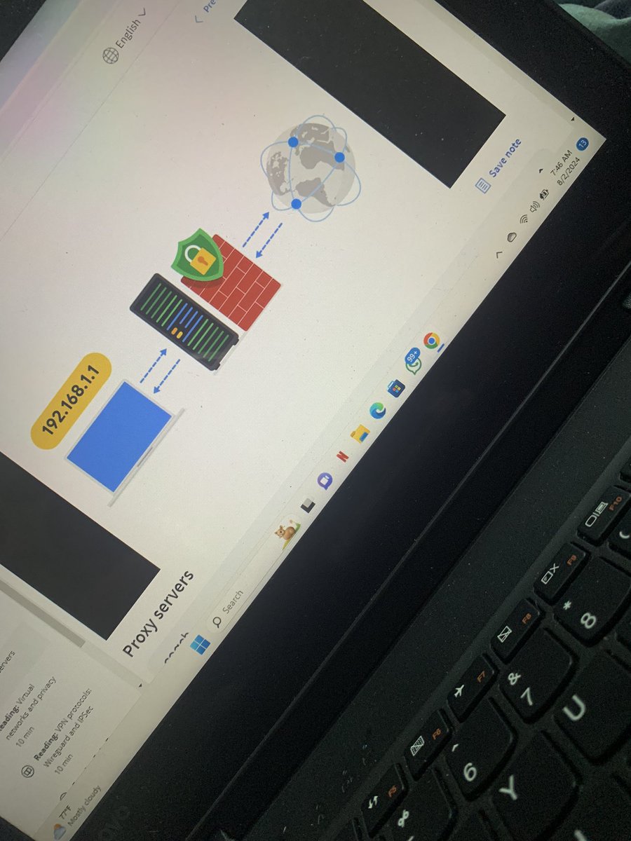 JirehsChild's tweet image. Day 16: Diving into Proxy Servers, Virtual Networks, and Privacy:-Today, I learned about the role of proxy servers, the functionality of virtual networks, and the importance of privacy in cybersecurity. 
#Cybersecurity #ProxyServers #VirtualNetworks #Privacy #TechLearning