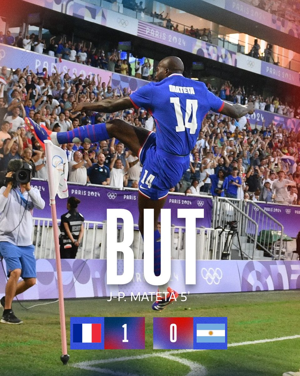OHHHH L'OUVERTURE DU SCORE DES LA 5e MINUTE ! 😍🔥

𝗝𝗘𝗔𝗡-𝗣𝗛𝗜𝗟𝗜𝗣𝗣𝗘 𝗠𝗔𝗧𝗘𝗧𝗔 DE LA TETE SUR CORNER 👊🫡

🇫🇷1-0🇦🇷 | #FRAARG | #Paris2024