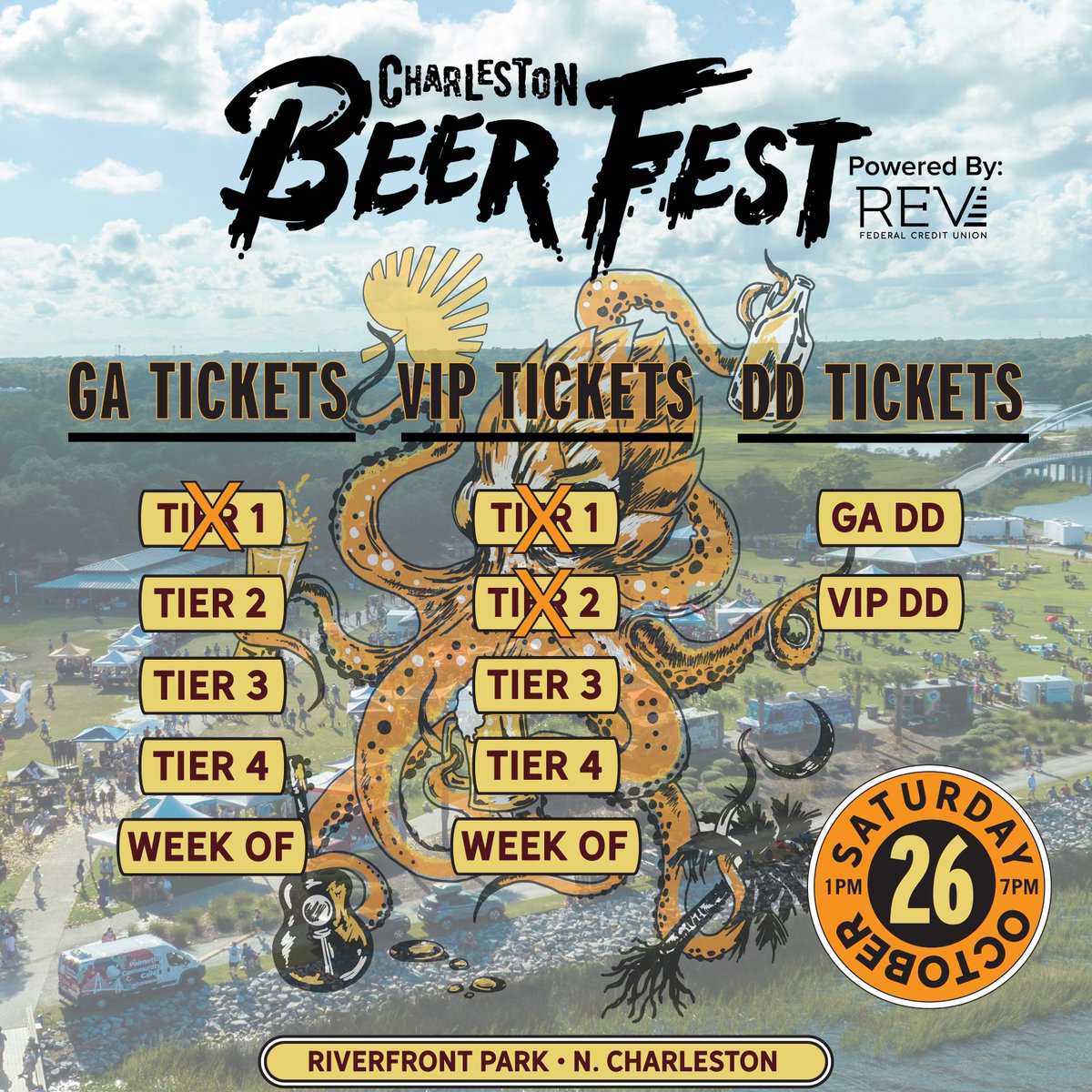 Don't let the summer temps fool you!  October will be here before you know it, and ticket tiers are selling out!  Buy your ticket today and have the peace of mind that you got the best price available! Click here to get your ticket now - bit.ly/3WEYY0r