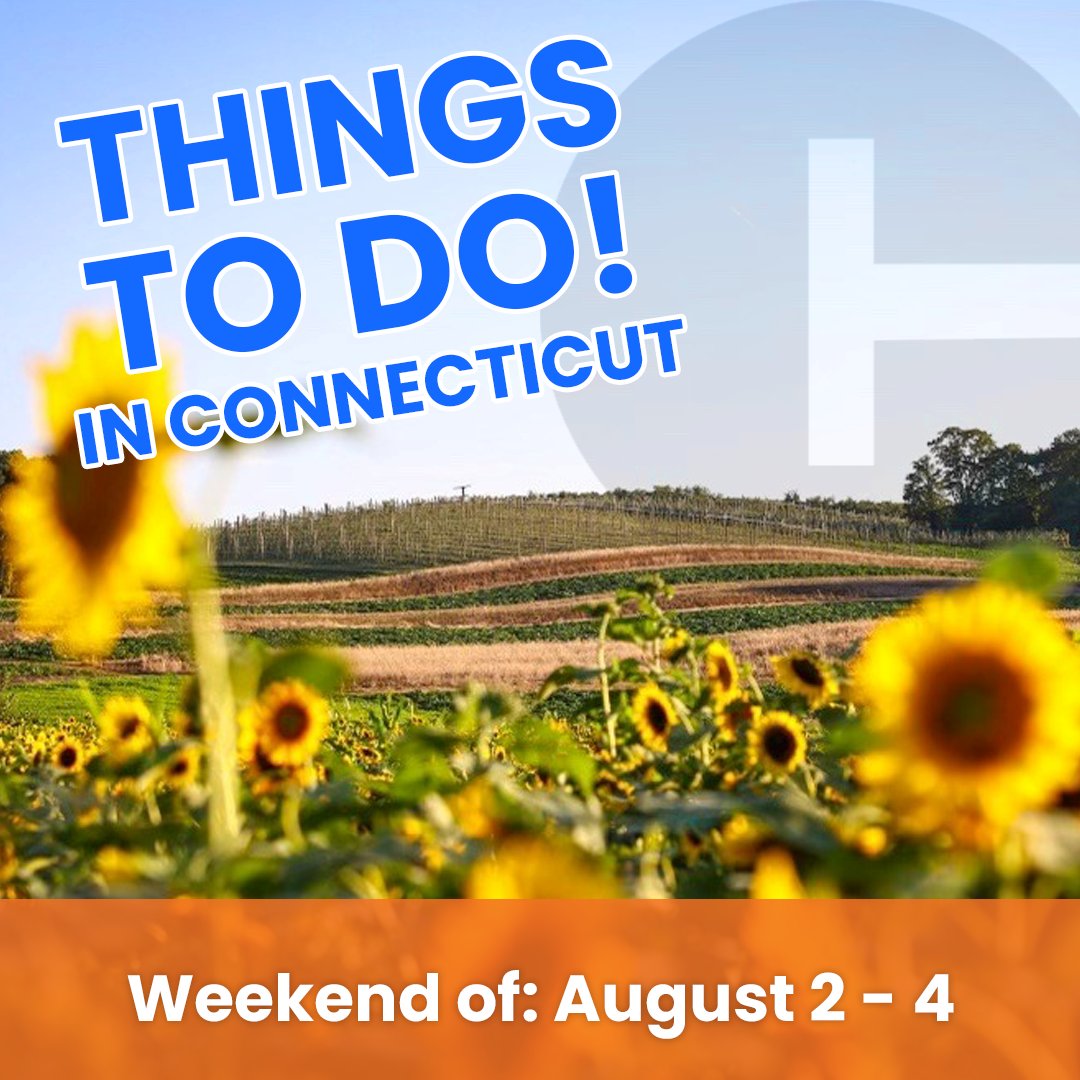 CTvisit's tweet image. 🌻🍷 August is here! Kick back and soak up the sunshine this weekend with family and friends. 
#CTvisit #exploreCT #weekendvibes

🧵 Here’s what’s happening: