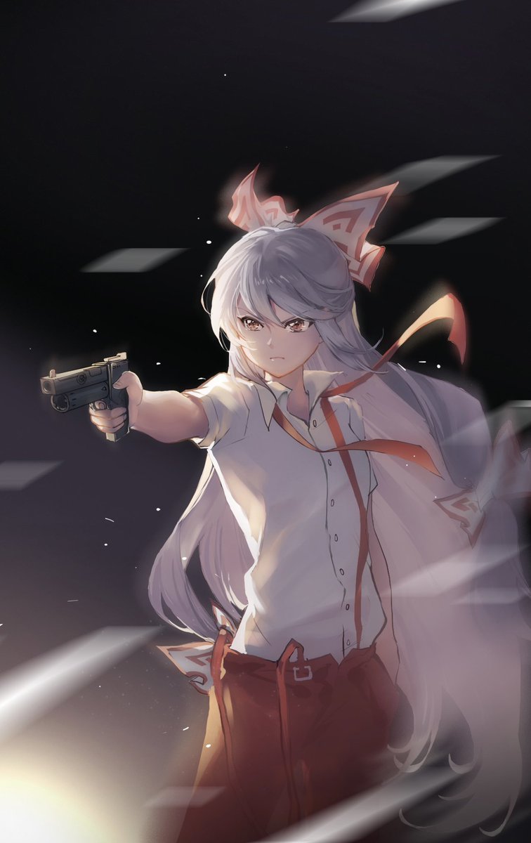 藤原妹紅 「」|上官绯樱のイラスト