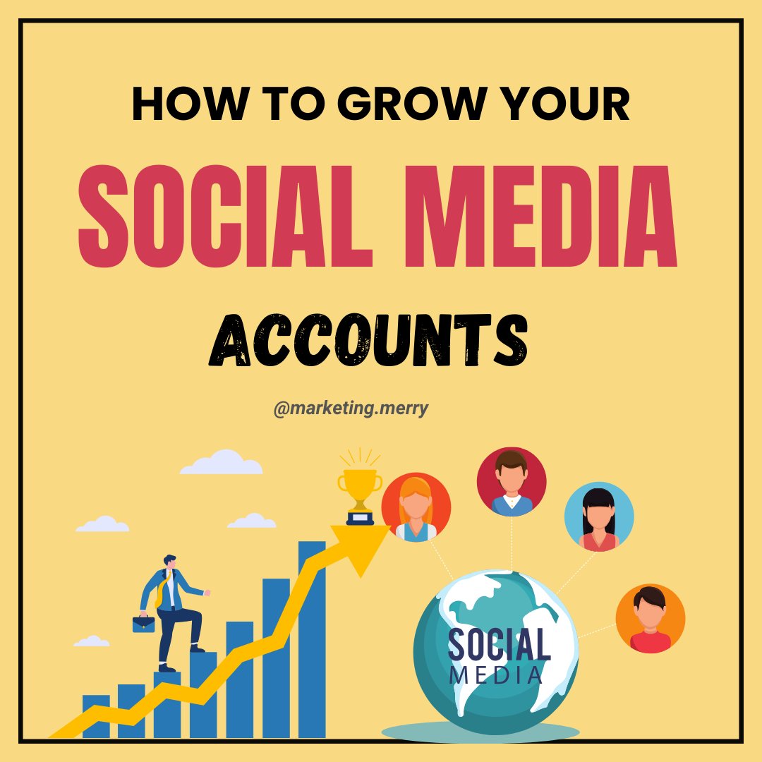 marketermerry's tweet photo. ✨HOW TO GROW YOUR SOCIAL MEDIA ACCOUNT.

✅Set Clear Goals
✅Engage Daily
✅Post Consistently
✅Use Hashtags
✅Cross-Promote

👉Follow : @marketermerry 

#SocialMediaGrowth  #DigitalMarketing  #socialmediamarketing https://t.co/zpfwNp47xV