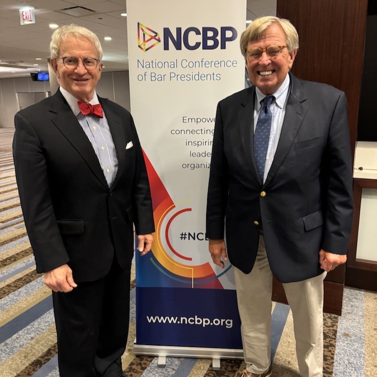 President-Elect Patrick Guida and President Christopher Gontarz are attending the National Conference of Bar Presidents in Chicago. Chris is sharpening his skills, while Patrick prepares for his term next year!