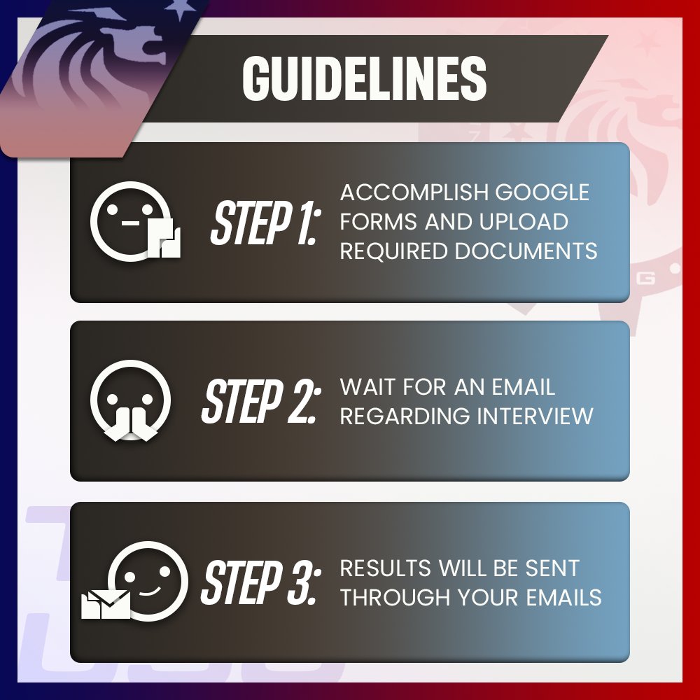 TUPManilaUSG's tweet photo. 𝗛𝗘𝗔𝗗𝗦 𝗨𝗣 | 𝗨𝗦𝗚 𝗦𝗦𝗖 𝗖𝗢𝗠𝗠𝗜𝗧𝗧𝗘𝗘 𝗥𝗘𝗖𝗥𝗨𝗜𝗧𝗠𝗘𝗡𝗧
The University Student Government is looking for TUPians with a driving force for positive and progressive change that is ready to serve and lead.

For more details, visit: https://t.co/oxTZ7mTxqH https://t.co/TKQiIbWqI9