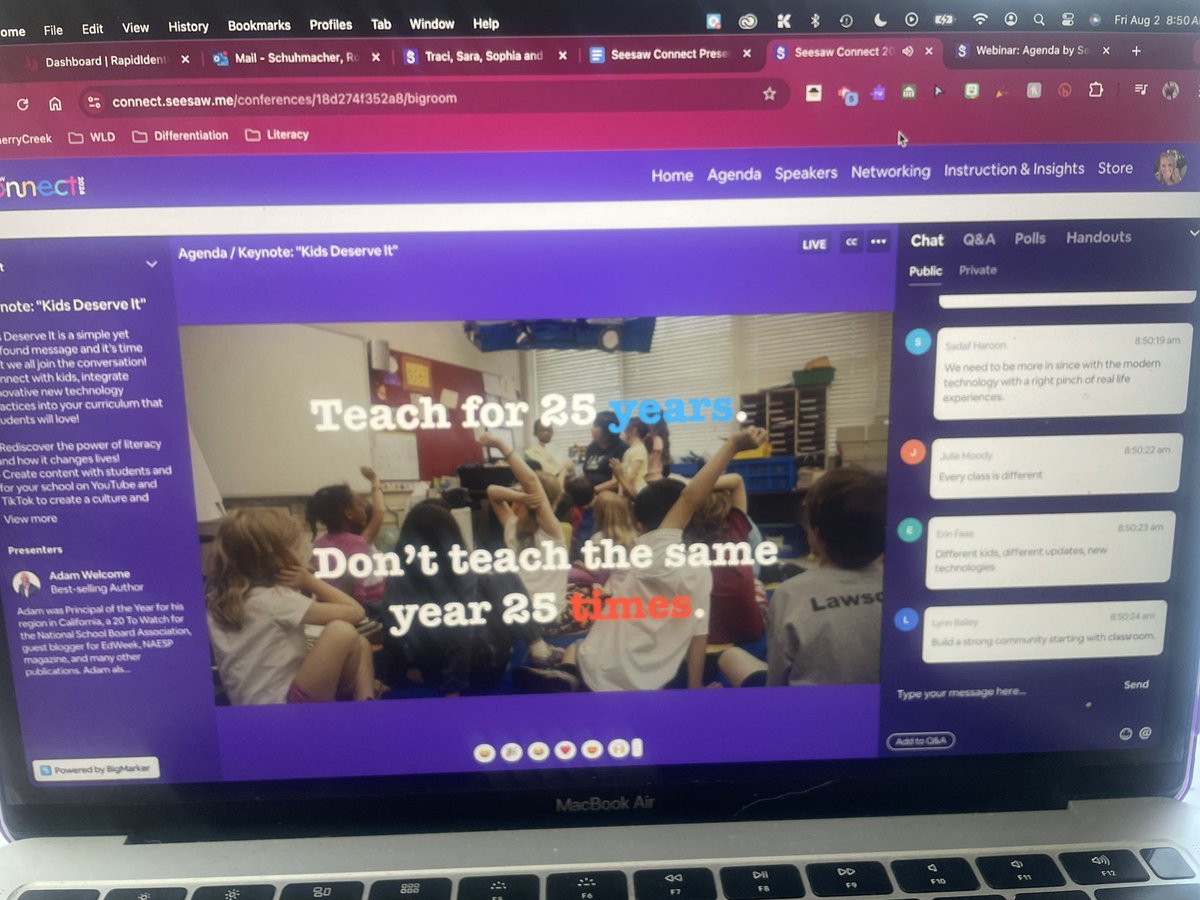 So true…. I loved “creation over consumption.” #SeesawConnect2024 
@mradamwelcome