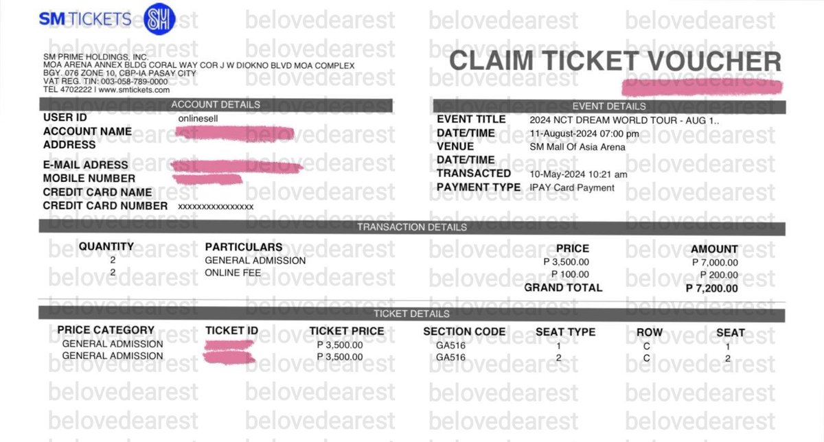 beIovedearest's tweet photo. wts nct dream ph

tds3 day 2 tix + photocards set

inclusions:
⤑ (2) adjacent genad tix section 516 row C seat 1 &amp; 2
⤑ 13 random nct pcs + jisung 2022 sg photopack

TOTAL:  ₱8910

⤑ payment upon meetup;

more details on next twt ⬇️

dream()scape in manila mnl gen ad ticket https://t.co/Ms69OdpIdS