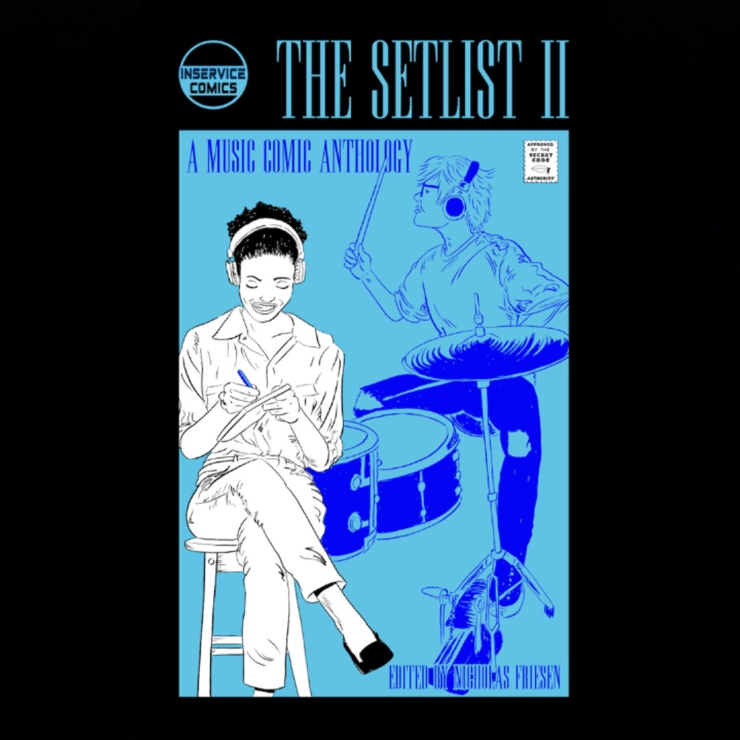 What is it about the Glam metal band that everybody is talking about 👀⁉️

Find out at The Setlist I, an incredible project produced by <a href="/nicholastronaut/">Nicholastronaut</a>, with an impressive lineup of talents!

Featuring Last Minute Gig 🔥🎸🔥

Grab your copy/s here 👇🏻

inservicecomics.bigcartel.com